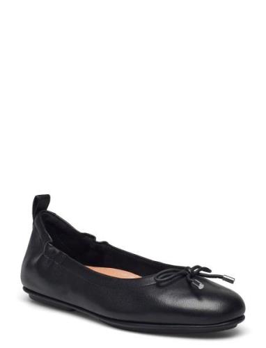 Allegro Bow Leather Ballerinas FitFlop Black