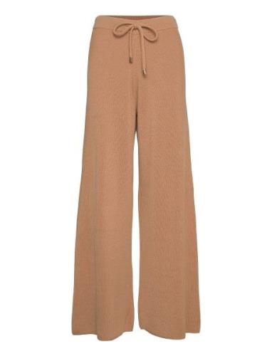 Luna Knitted Trousers Mother Of Pearl Beige