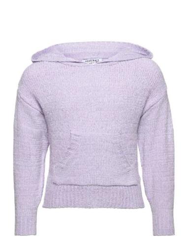 Cbpoxy Knitted Hoodie Costbart Purple