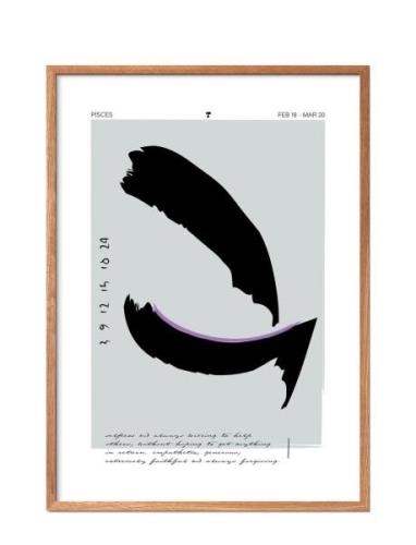 Pisces Poster & Frame Patterned