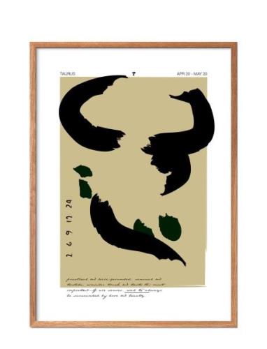 Taurus Poster & Frame Patterned