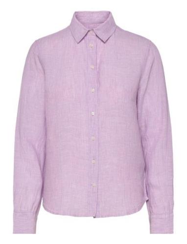 Reg Linen Chambray Shirt GANT Purple