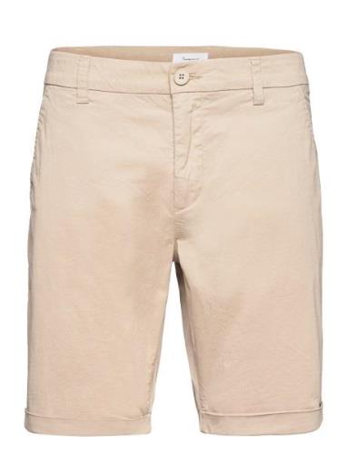 Chuck Regular Chino Poplin Shorts - Knowledge Cotton Apparel Beige