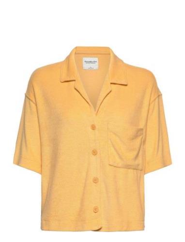 Anf Womens Sweatshirts Abercrombie & Fitch Yellow