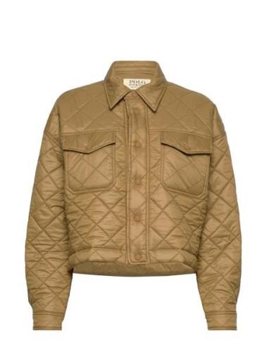 Water-Repellant Cropped Quilted Jacket Polo Ralph Lauren Brown