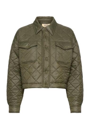 Water-Repellant Cropped Quilted Jacket Polo Ralph Lauren Green