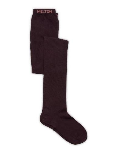 Cotton Socks - Anti-Slip Melton Purple