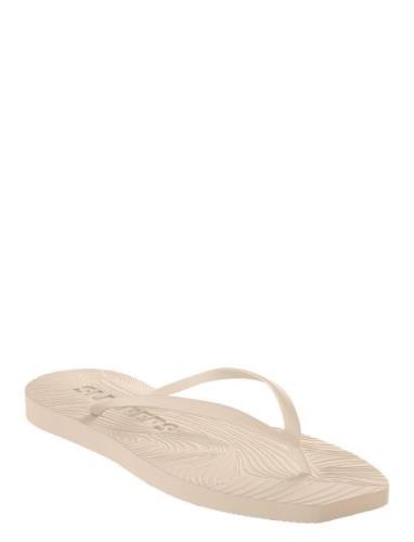 Tapered Burgundy Flip Flop SLEEPERS Cream