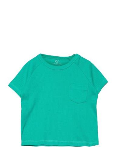 Rib Jersey T-Shirt W. Pocket Copenhagen Colors Green