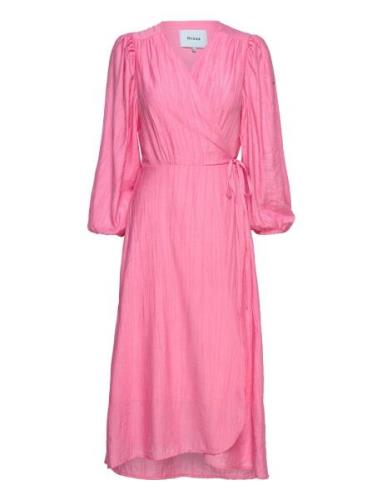 Josia Wrap Dress Minus Pink