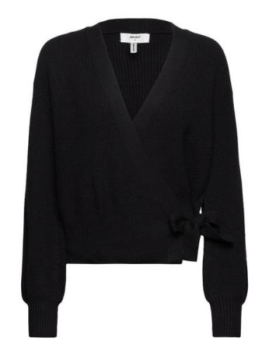 Objmalena L/S Wrap Cardigan Noos Object Black