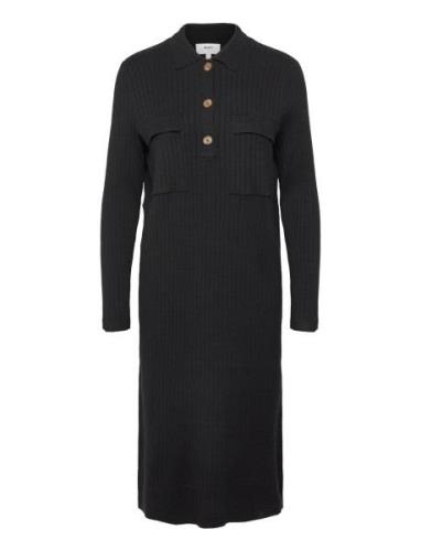 Objnoelle Polo Knit Dress Object Black