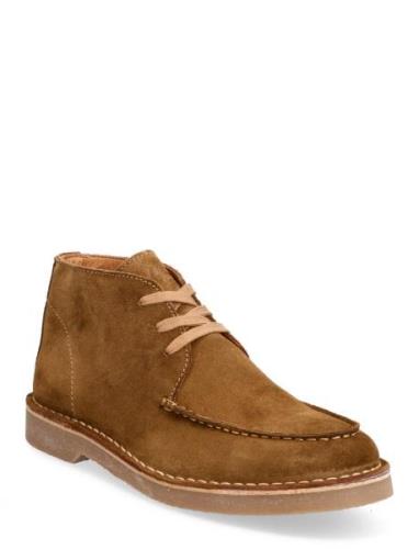 Slhriga New Suede Moc-Toe Chukka B Selected Homme Brown