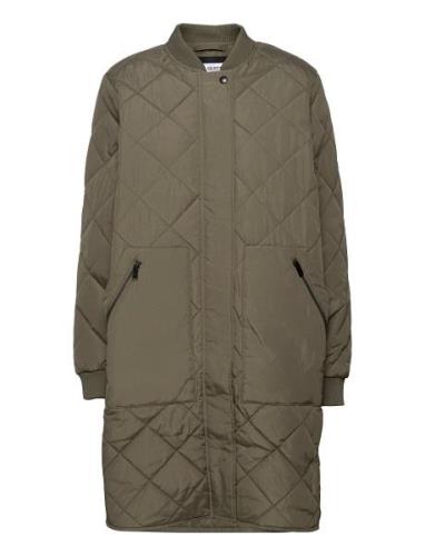 Slfnatalia Quilted Coatoozt Selected Femme Green