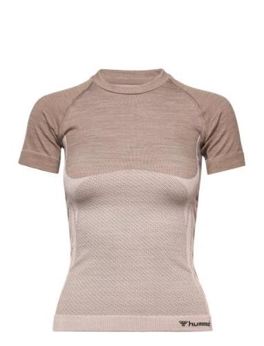 Hmlclea Seamless Tight T-Shirt Hummel Patterned