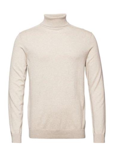 Slhberg Roll Neck B Selected Homme Beige
