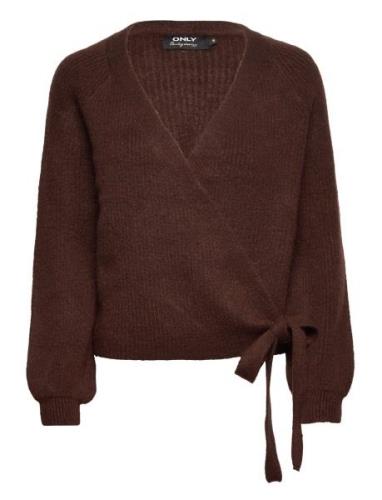 Onlmia L/S Wrap Cardigan Knt Noos ONLY Burgundy