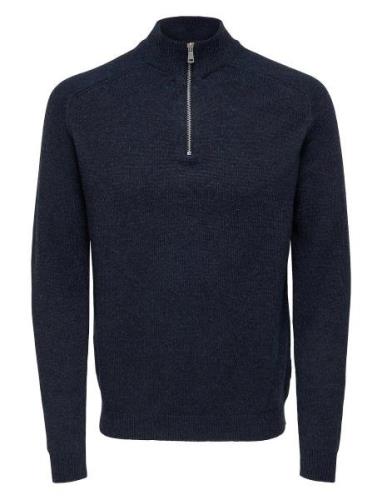 Onsedward Reg 7 Wool Half Zip Knit ONLY & SONS Navy