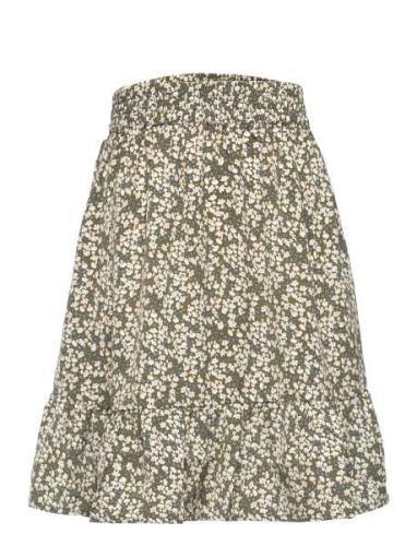 Silke Flower Skirt Grunt Patterned
