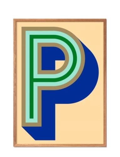 Pop-P-1 Poster & Frame Patterned
