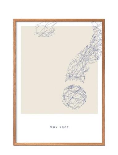 Simple-Living-Why-Knot Poster & Frame Patterned