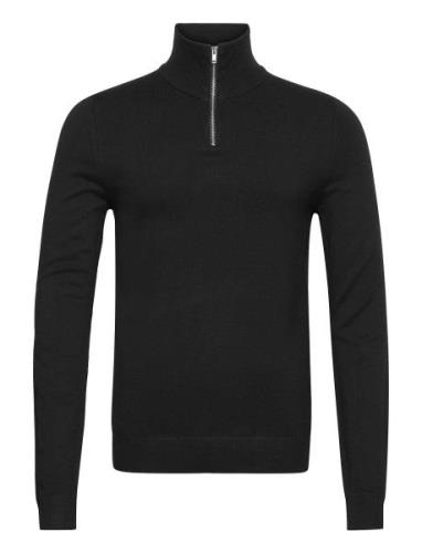 Half Zip Mélange Knit Lindbergh Black