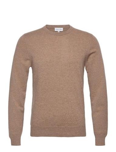 Man O-Neck Plain Davida Cashmere Brown