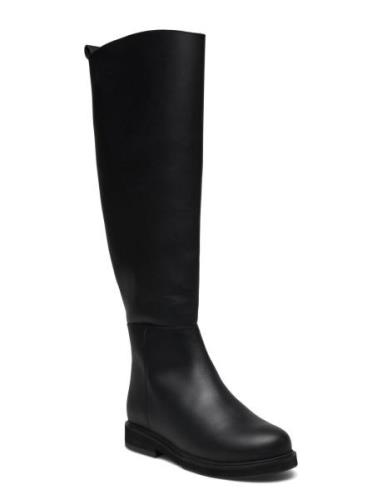 Slfeleanor High Shafted Leather Boot B Selected Femme Black