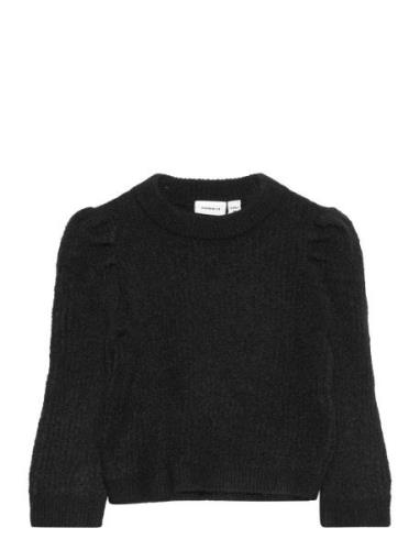 Nmfrhis Ls Knit Camp Name It Black