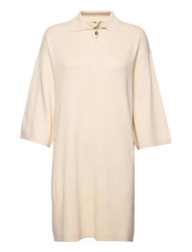 Objmetza 3/4 Short Knit Dress 122 Object Cream