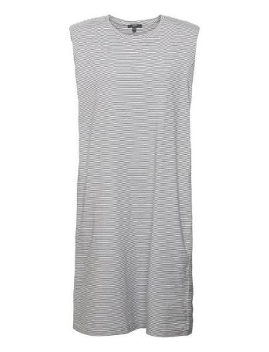 Jersey Dress With Shoulder Pads Esprit Collection Grey