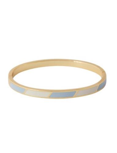 Striped Candy Bangle Design Letters Blue
