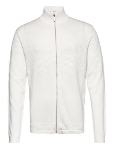 Slhmaine Ls Knit Cardigan W Selected Homme White