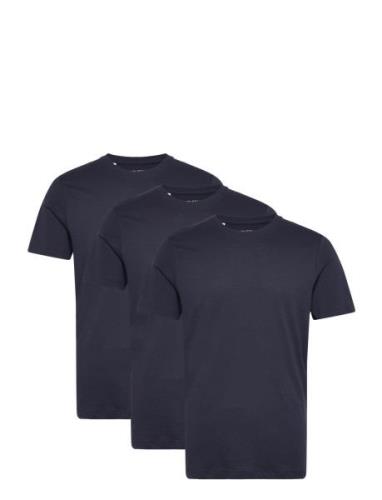 Slhaxel Ss O-Neck Tee 3 Pack Noos Selected Homme Navy