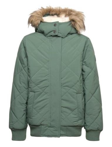Kids Girls Outerwear Abercrombie & Fitch Green