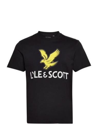 Printed T-Shirt Lyle & Scott Black
