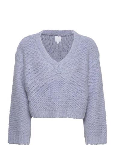 Huurre Knitted Furry Sweater Hálo Purple