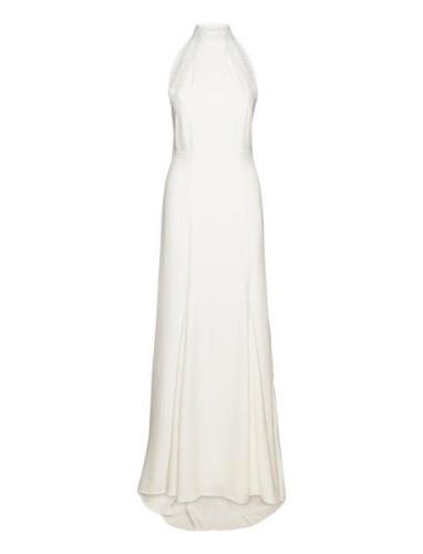 Maxi Length Neckholder Dress IVY OAK White