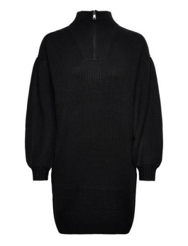 Long Knit Tunic W/Logo Karl Lagerfeld Black