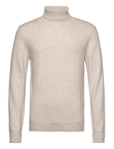 Man Chunky Roll Neck Sweater Davida Cashmere Cream