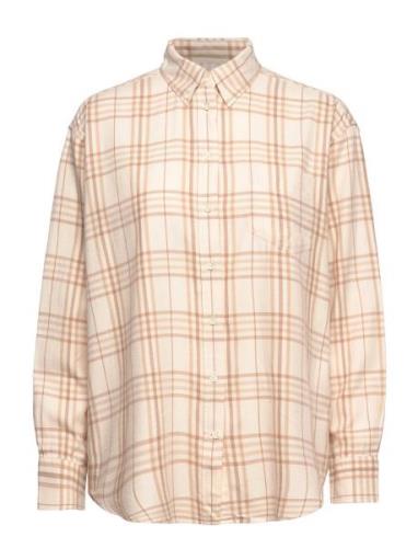 D2. Relaxed Check Flannel Shirt GANT Patterned