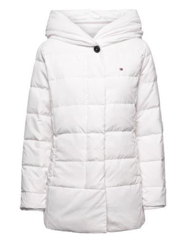 Modern Wrap Hooded Down Jacket Tommy Hilfiger White