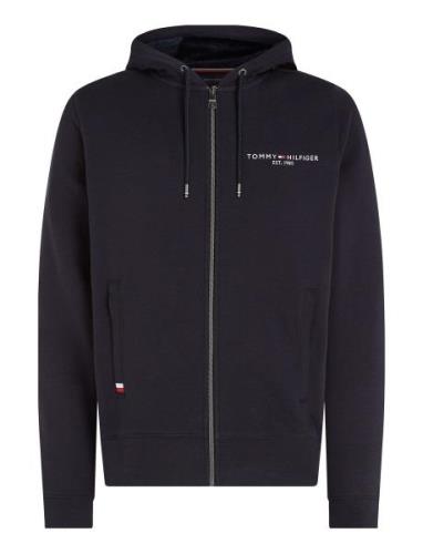 Tommy Logo Fur Lined Hoody Tommy Hilfiger Navy