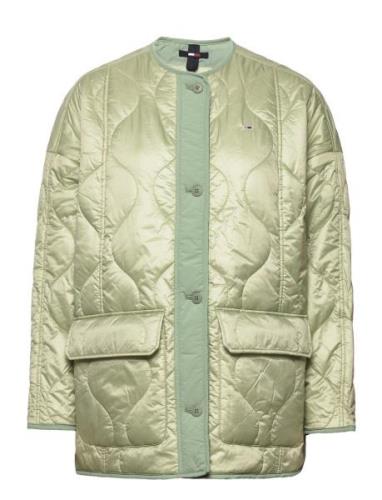 Tjw Over Onion Quilt Jacket Tommy Jeans Green