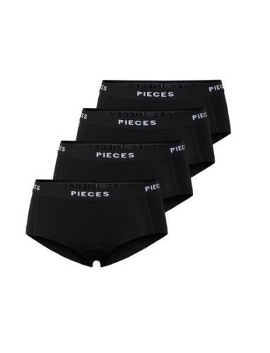 Pclogo Lady 4 Pack Solid Noos Bc Pieces Black