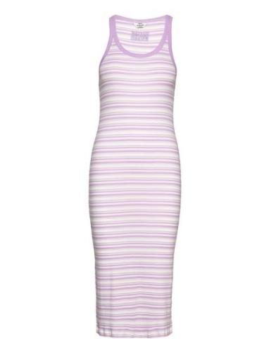 2X2 Cotton Stripe Carina Dress Mads Nørgaard Purple