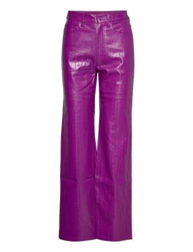 Pants Pu Straightleg ROTATE Birger Christensen Purple