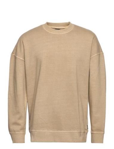 Onsron Life Rlx Crewneck Sweat Bf ONLY & SONS Beige