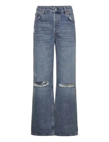 D2. Hw Relaxed Straight Rip Jeans GANT Blue