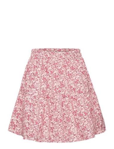 Skirt Small Flower Creamie Pink